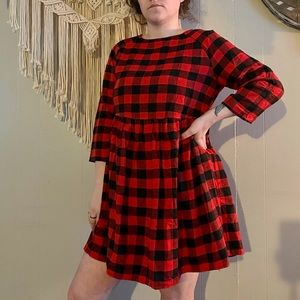 🔥 Plaid Babydoll Dress🔥